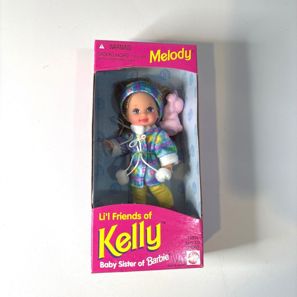 Vintage 1995 Mattel Li'l Friends of Kelly Melody Doll Barbie 14854
